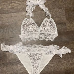 Daisy Corsets Two Piece Sequin Bikini Size Medium